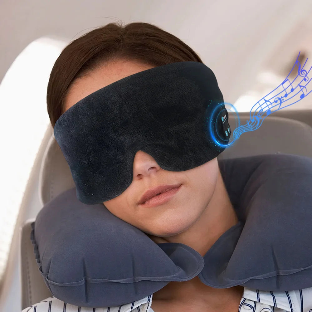 SleepHarmony – Trådlös Bluetooth Sovmask med Hörlurar