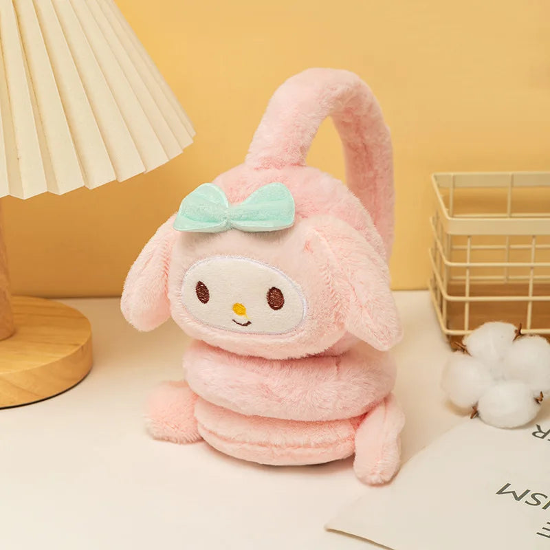 KawaiiWarm – Sanrio Mjuka Öronmuffar med Kuromi, Cinnamoroll & Melody